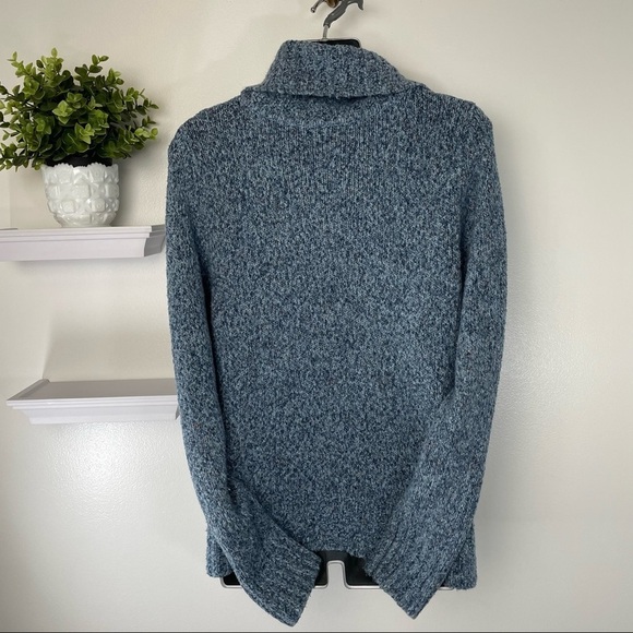 Cowl Neck Sweater Light Blue - Picture 2 of 9